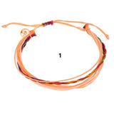 LWMMD Fashion Color Cotton Woven Bracelet Handwoven Braided Bracelet multicolored string braid Friendship Bracelet